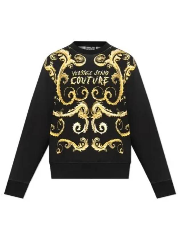 Chromo Couture Regular Fit Sweatshirt Black - VERSACE - BALAAN 2