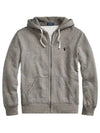 Classic Embroidered Logo Zip Up Hoodie Grey - POLO RALPH LAUREN - BALAAN 2