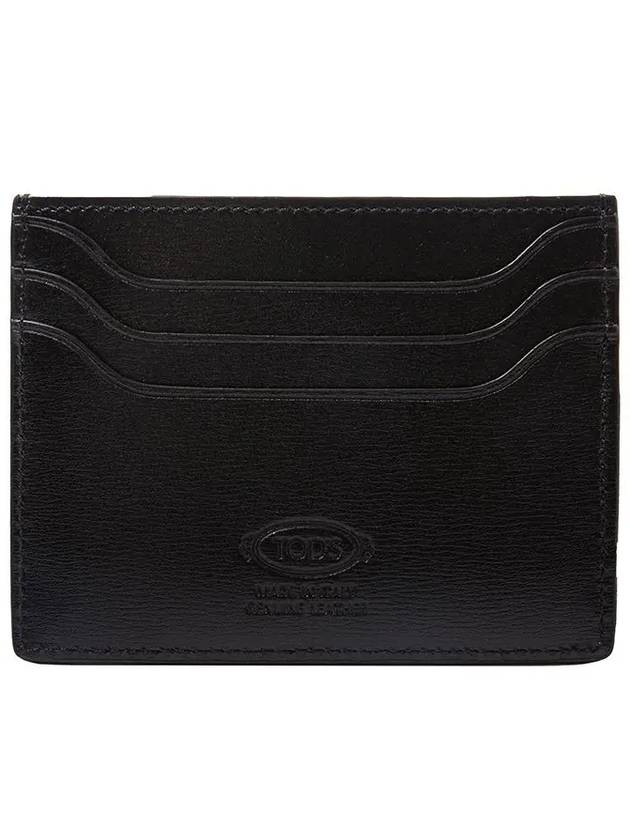 Metal T Logo Leather Card Wallet - TOD'S - BALAAN.