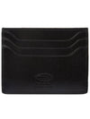 Metal T Logo Leather Card Wallet - TOD'S - BALAAN 3