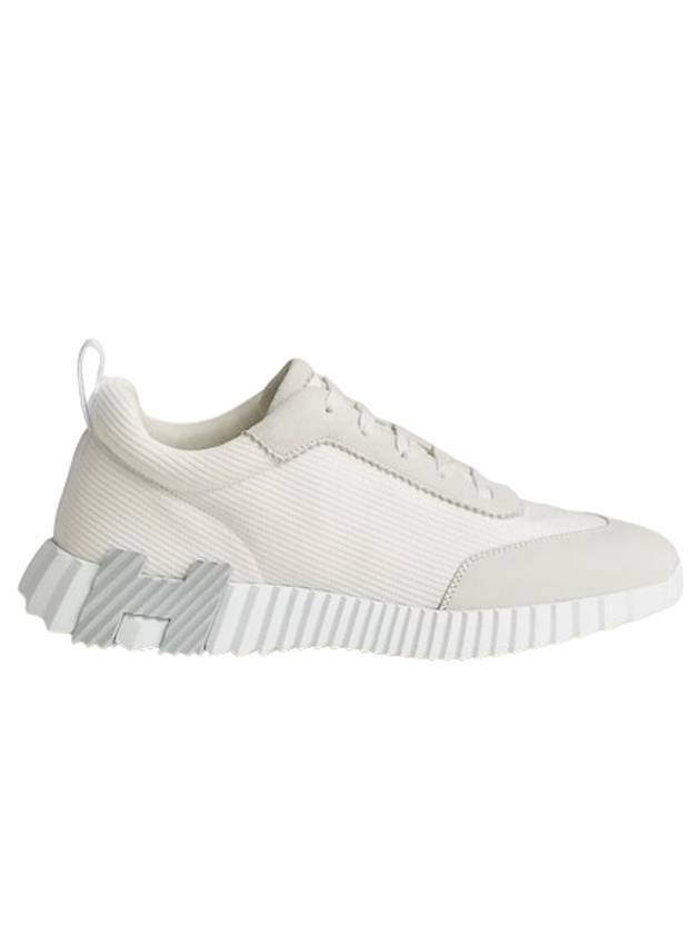 Bouncing Sneakers Mesh Suede Goatskin Blanc Blanc - HERMES - BALAAN 5