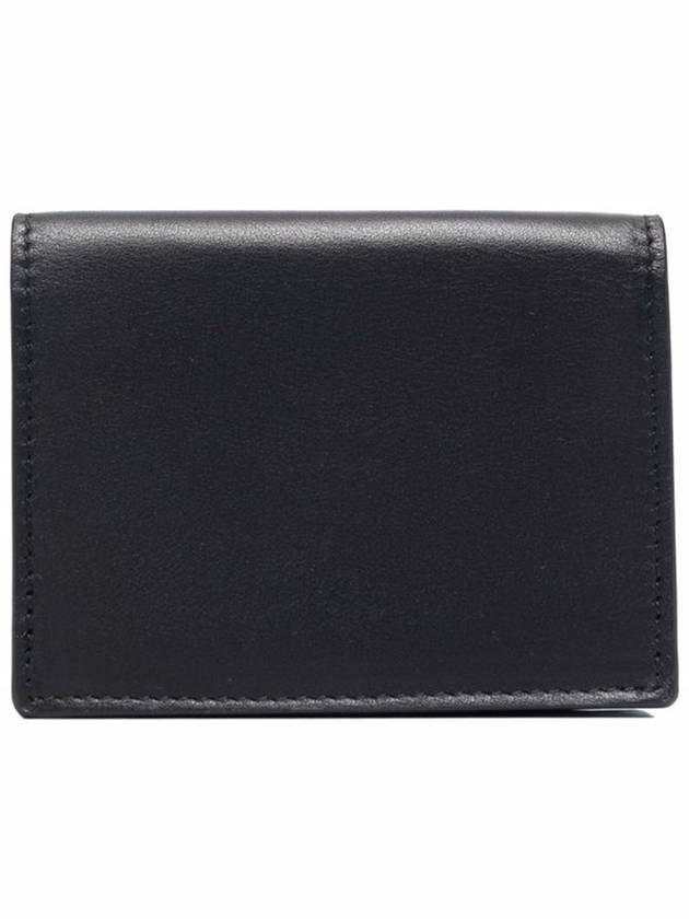 Medusa Leather Fold Card Wallet Black - VERSACE - BALAAN 3