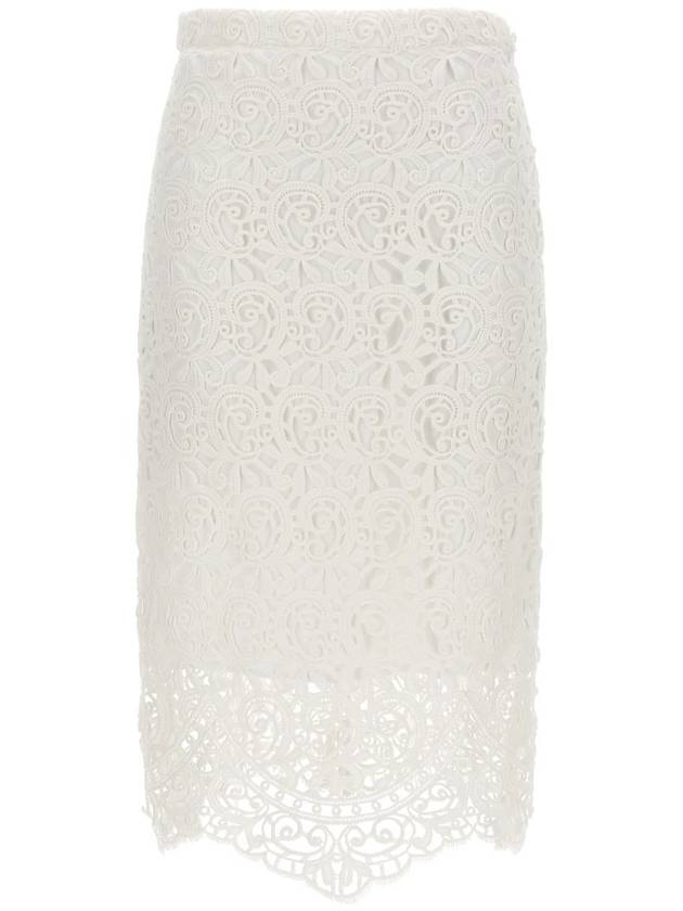 23 ss Lace Midi Skirt 8067787A1462 B0710227946 - BURBERRY - BALAAN 2