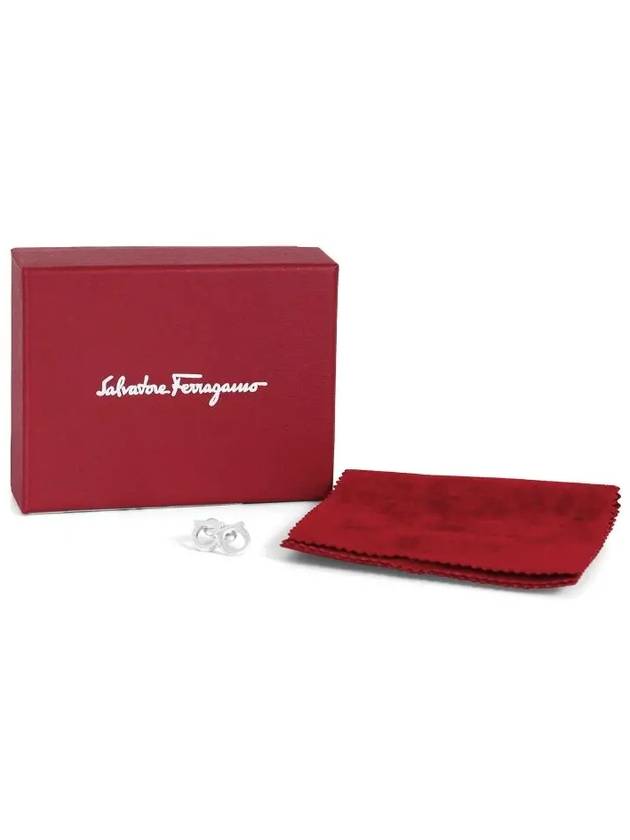 Gancini Earings Silver - SALVATORE FERRAGAMO - BALAAN 4