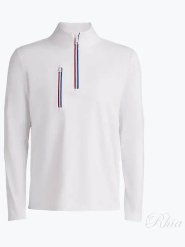 Men's Golf Daytona Tech Interlock Slim Fit Pullover Long Sleeve T-Shirt White - G/FORE - BALAAN 2