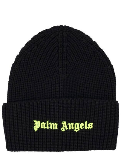 Classic Rib Beanie Black - PALM ANGELS - BALAAN 2