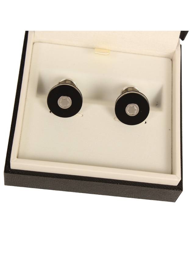 Fix Cufflinks Black Silver - MONTBLANC - BALAAN.