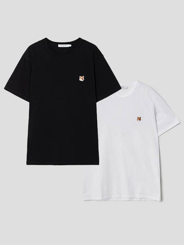 Fox Head Classic Patch Short Sleeve TShirt - MAISON KITSUNE - BALAAN 1