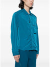 Chrome-R Pocket Over Long Sleeve Shirt Blue - CP COMPANY - BALAAN 4