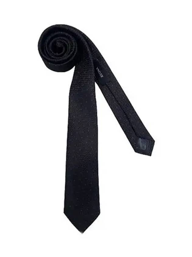 Zegna Z3Z00T1SVBR1 Men's Tie Black ZEGNA - ERMENEGILDO ZEGNA - BALAAN 1