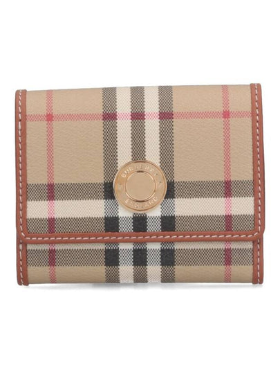 Check Half Wallet Beige - BURBERRY - BALAAN 2