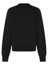 Small Heart Logo Sweatshirt Black - AMI - BALAAN 5