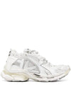 Runner Embroidered Logo Low Top Sneakers White - BALENCIAGA - BALAAN 1