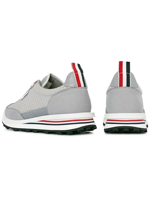 Men's Heavy Athletic Mesh Tech Runner Low Top Sneakers Grey - THOM BROWNE - BALAAN 4