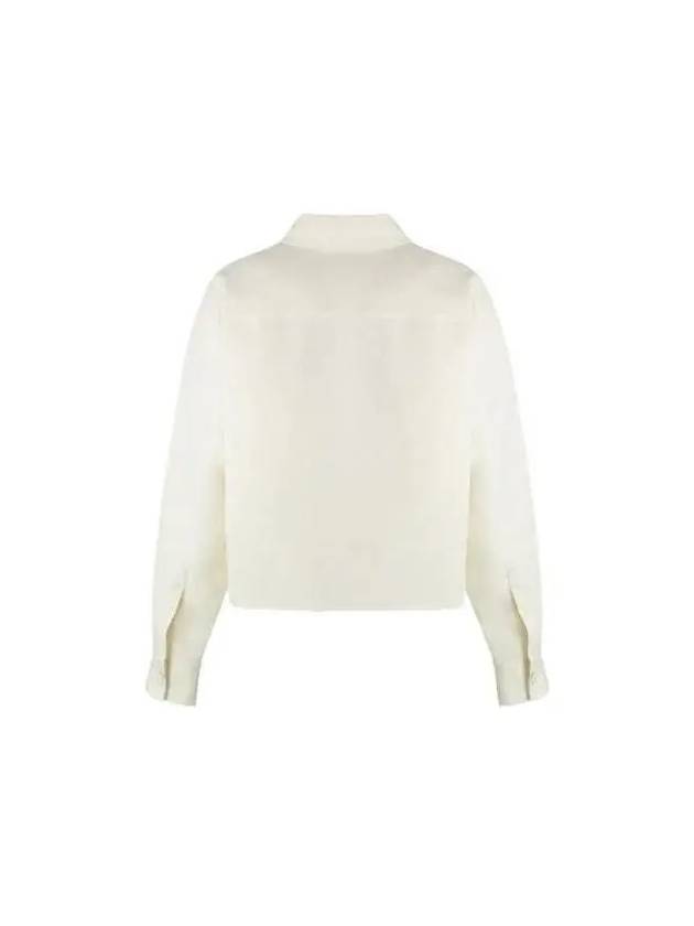 Relaxed Fitting Long Sleeve Shirt Cream - FABIANA FILIPPI - BALAAN 3