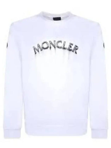 Logo printing sweatshirt white I30918G00004809KR001 1284007 - MONCLER - BALAAN 1