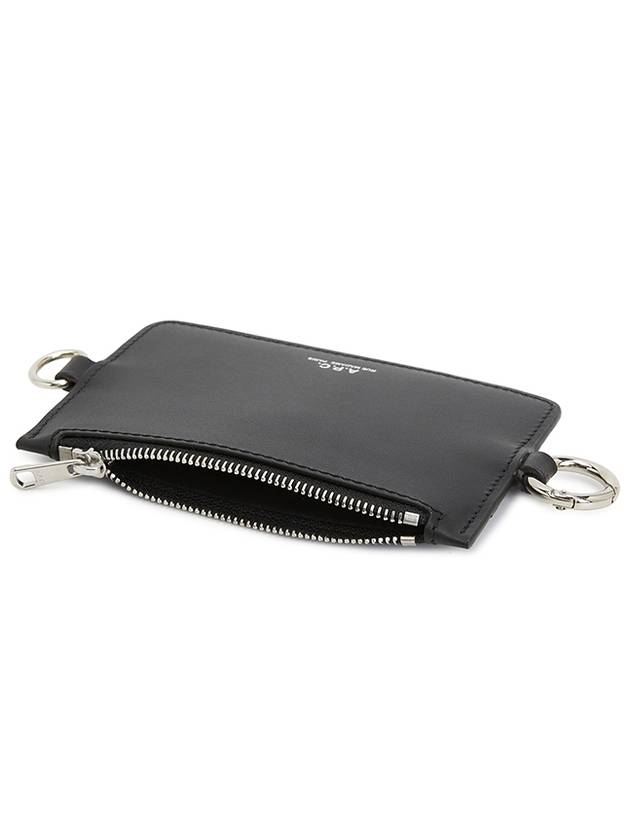 Porte Cartes Walter Strap Card Wallet Black - A.P.C. - BALAAN 6