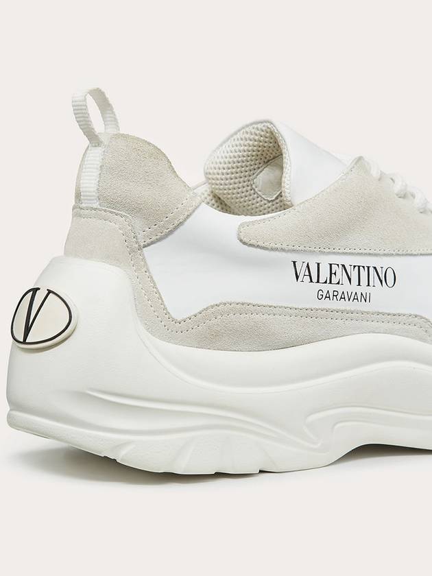 Gumboy Banshee Leather Low Top Sneakers White - VALENTINO - BALAAN 4