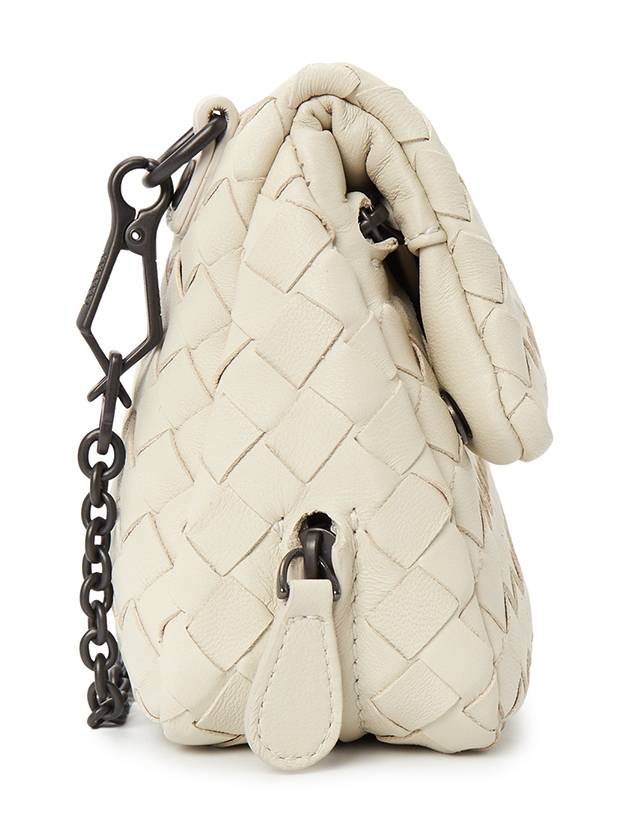 Intrecciato Nappa Chain Mini Shoulder Bag White - BOTTEGA VENETA - BALAAN 4