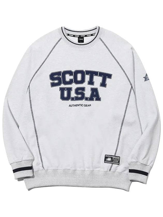 Scott USA Sweatshirt White Melange - CRUMP - BALAAN 1
