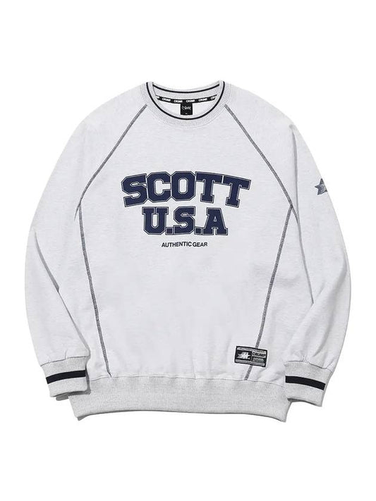 Scott USA Sweatshirt White Melange - CRUMP - BALAAN 2