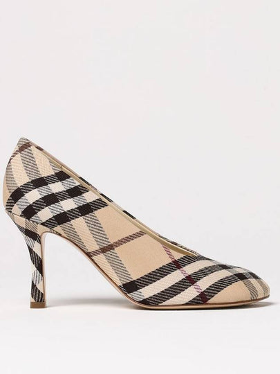 Check Baby High Pumps Beige - BURBERRY - BALAAN 2