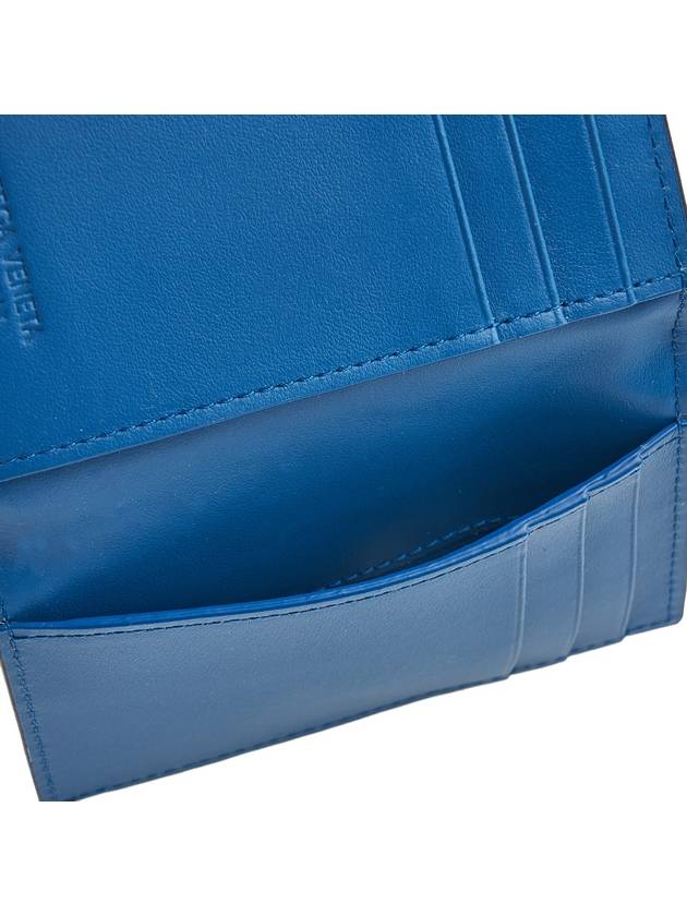 Intrecciato Card Wallet Blue Ardoise - BOTTEGA VENETA - BALAAN 9