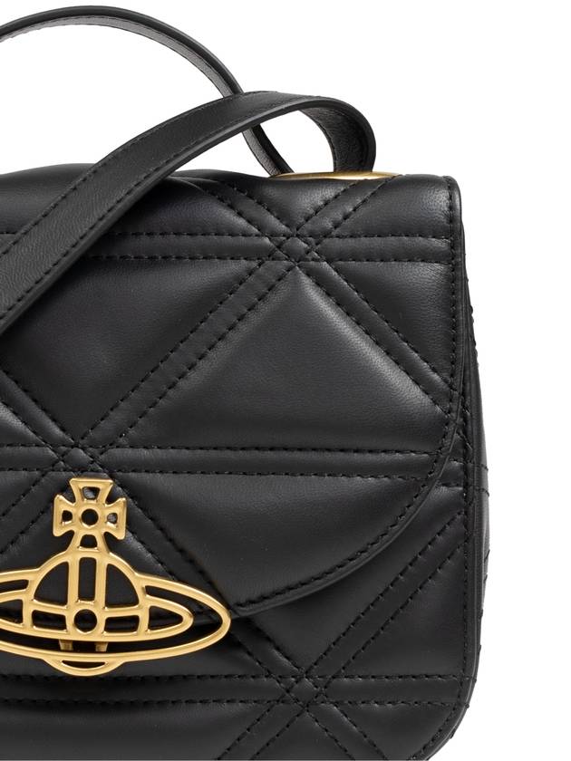 Linda ORB Logo Cross Bag Black - VIVIENNE WESTWOOD - BALAAN 7