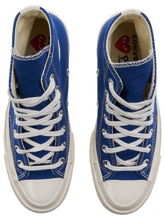 Play New Big Heart Chuck 70 High Low Top Sneakers P1 AZ K122 2 Blue - COMME DES GARCONS - BALAAN 7