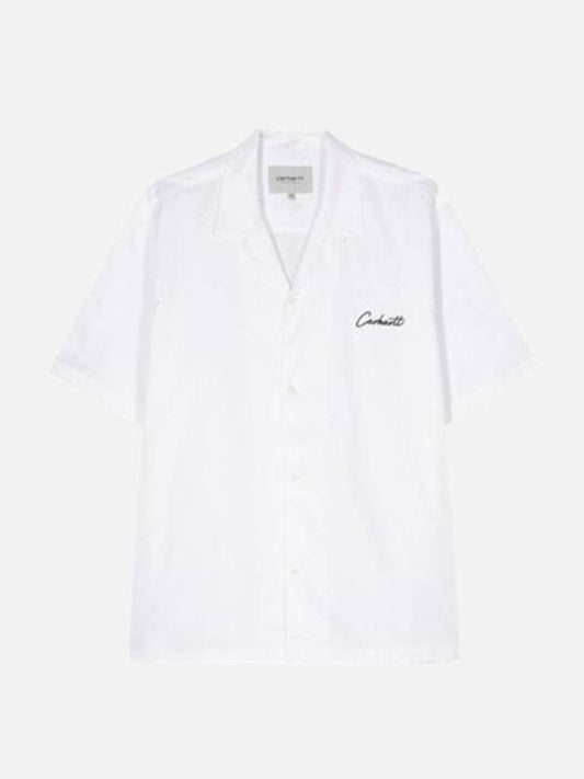 Men s short sleeve shirt white I031465 00AXX - CARHARTT - BALAAN 1