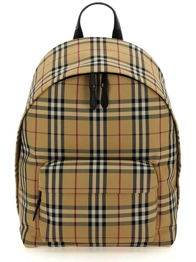 Vintage Check Motif Nylon Backpack Beige - BURBERRY - BALAAN 2