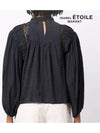 Women's Jessie Puff Sleeve Blouse Black - ISABEL MARANT ETOILE - BALAAN.
