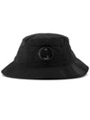 Lens Wappen Chrome R Bucket Hat Black - CP COMPANY - BALAAN 3