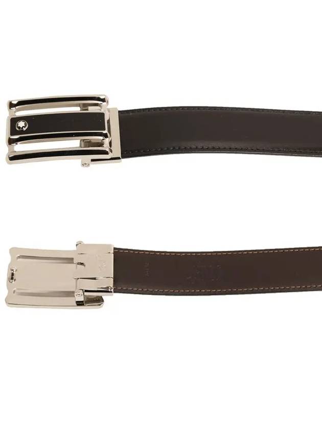 Reversible Leather Belt Black Brown - MONTBLANC - BALAAN 3