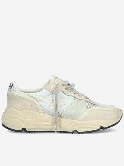 Women's Running Sole Low Top Sneakers Silver Beige - GOLDEN GOOSE - BALAAN 2