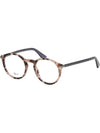 Glasses Frame ESSENCE5 OT4 Round Fashion Men Women Horned - DIOR - BALAAN 7