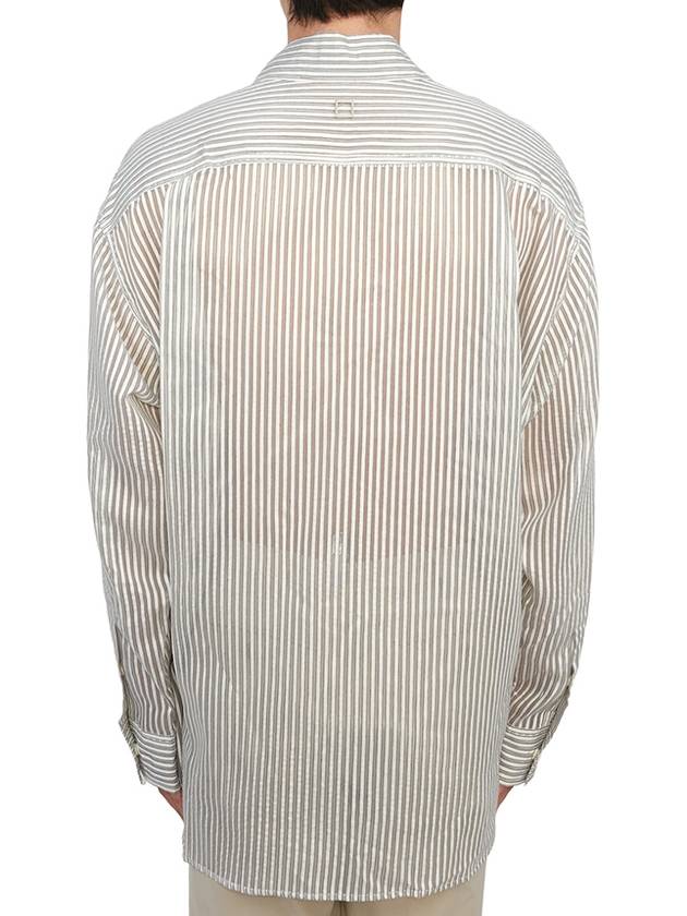 striped long sleeve shirt gray - WOOYOUNGMI - BALAAN 6