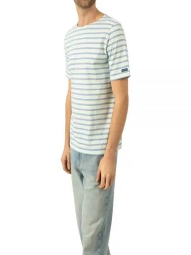 Levant Striped Sailor Short Sleeve T-Shirt Aloe Denim - SAINT JAMES - BALAAN 2