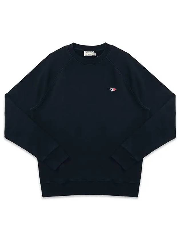 Tricolor Fox Patch Sweatshirt Dark Navy - MAISON KITSUNE - BALAAN 2