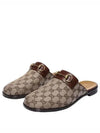 GG Horsebit Slippers Beige - GUCCI - BALAAN 2