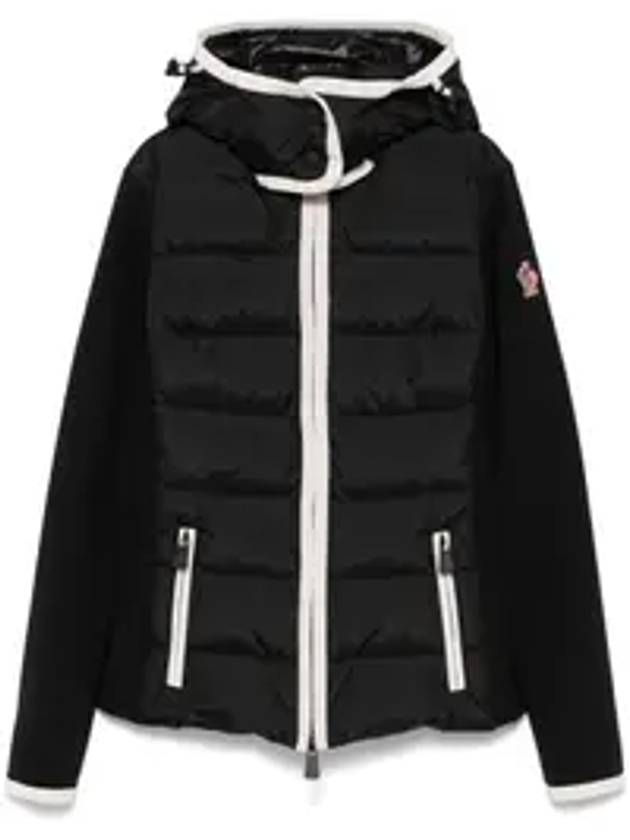 Grenoble Two Material Hood Padded Black - MONCLER - BALAAN 1