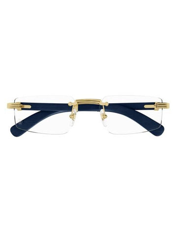 Sunglasses CT0485O 004 GOLD BLUE TRANSPARENT - CARTIER - BALAAN 1