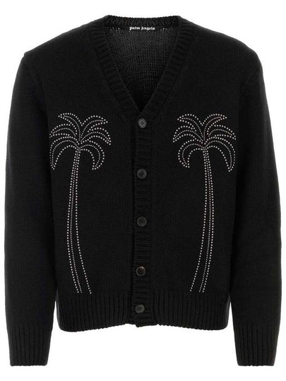 V-neck studded cardigan PMHB023R24KNI0011072 - PALM ANGELS - BALAAN 2