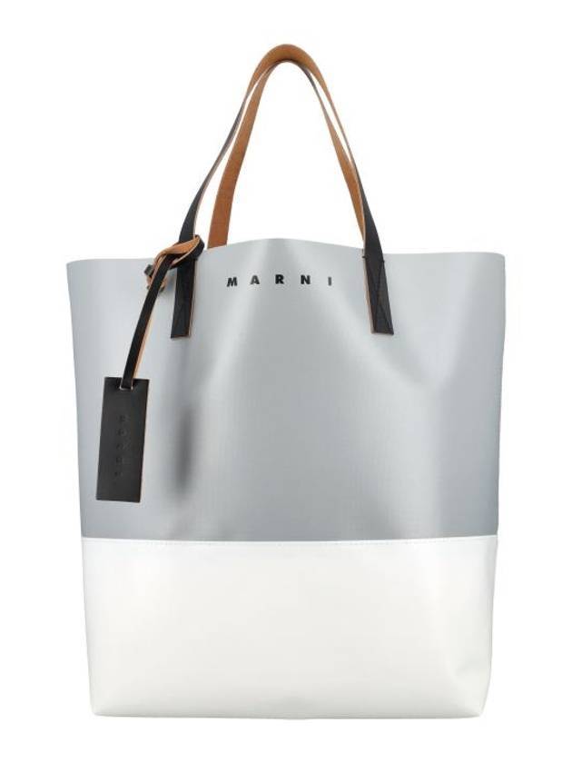 Tribeca Shopping Tote Bag Grey - MARNI - BALAAN 1