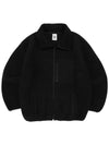 PG HIGH NECK BOA FLEECE JACKET BLACK - POLYGRAM - BALAAN 6