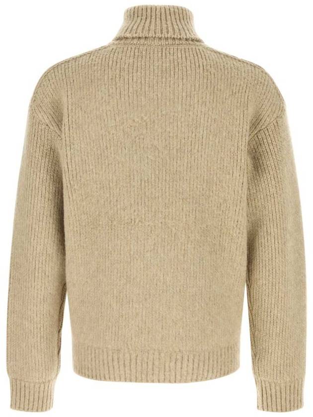 Roll Neck Wool Cashmere Knit Top Linden - BURBERRY - BALAAN 3