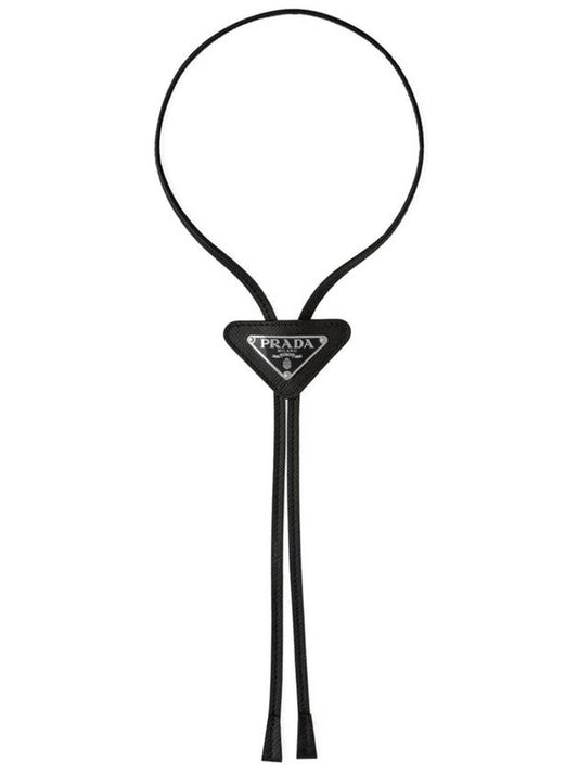 Boro Tie Necklace Black - PRADA - BALAAN 2