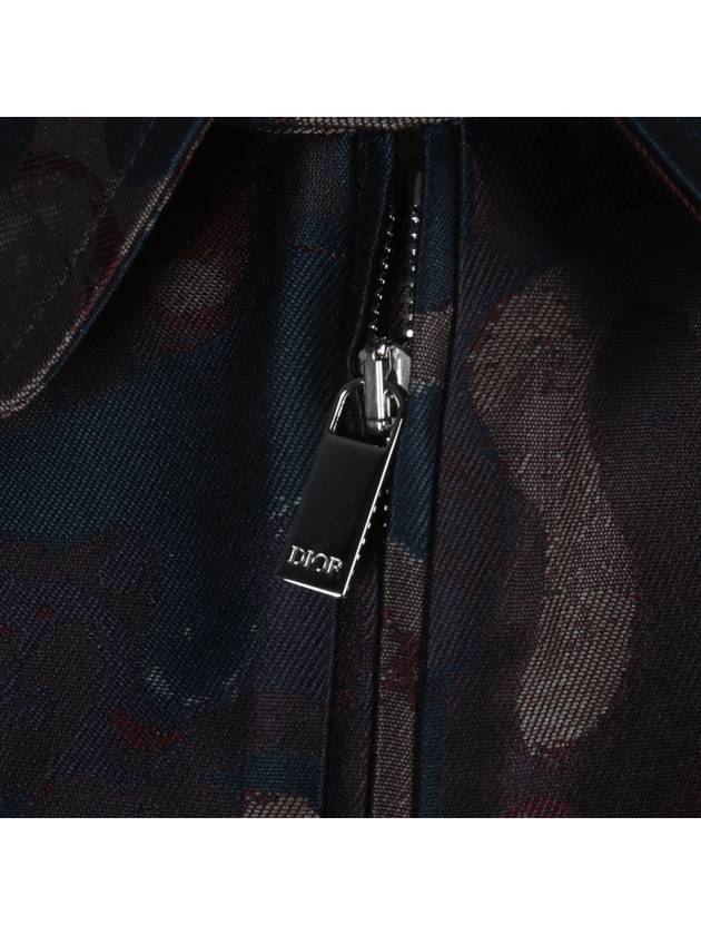 Homme x Peter Doig camouflage technical blouson bomber jacket - DIOR - BALAAN.