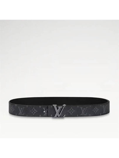 LV Initiales Reversible Monogram Leather Belt Black - LOUIS VUITTON - BALAAN 2