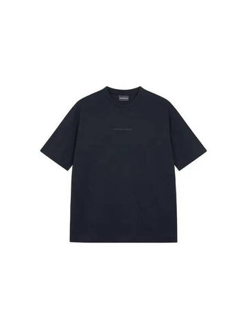 Men s Cotton Logo Graphic T Shirt Dark Navy 270211 - EMPORIO ARMANI - BALAAN 1